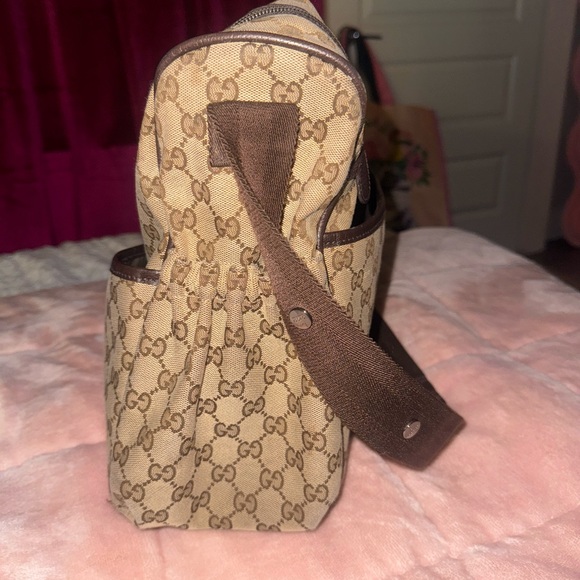 Gucci Brown Baby Bag with Monogram Pattern